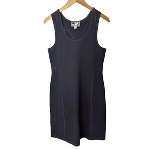 Title Nine Sleeveless Ponte Knit Dress Womens Small Gray Racerback Pickleball